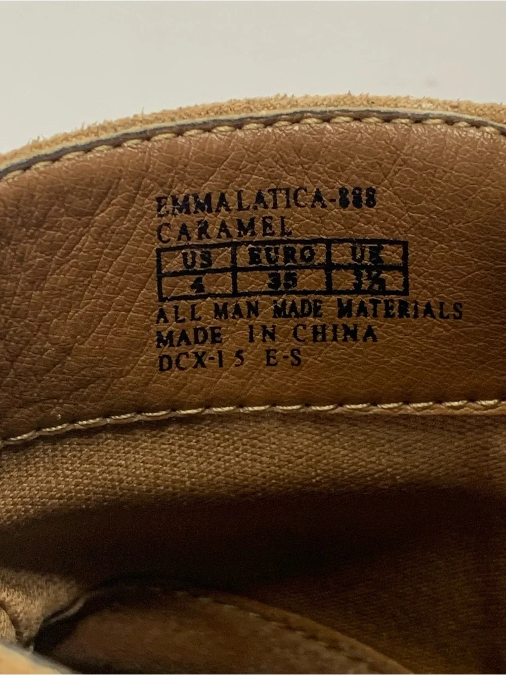 Girls Michael Kors Cognac Suede Ankle Booties with MK Charm size 4